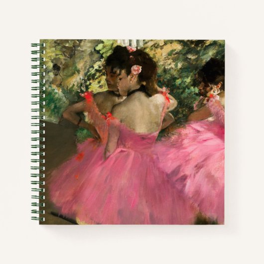 Edgar Degas - dansers in roze Notitieboek (Voorkant)