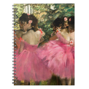 Edgar Degas - dansers in roze Notitieboek