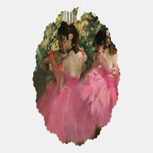 Edgar Degas - Dansers in roze Ornament Kaart (Rechts)