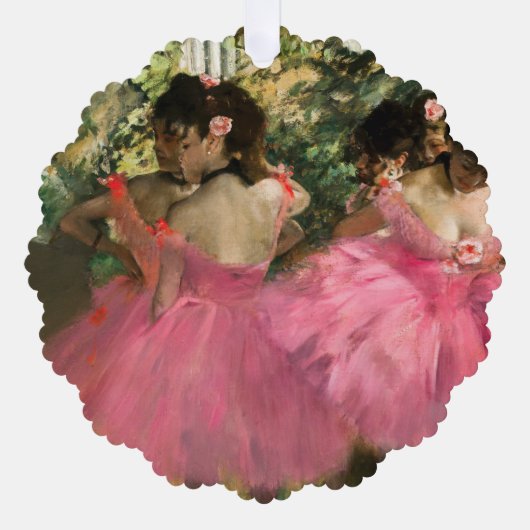 Edgar Degas - Dansers in roze Ornament Kaart (Voorkant)