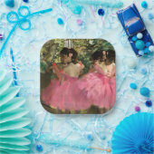 Edgar Degas - dansers in roze Papieren Bordje (Feest)