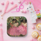 Edgar Degas - dansers in roze Papieren Bordje (Feest)