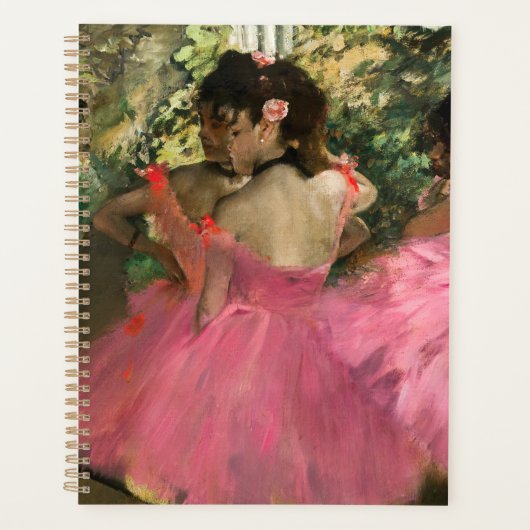 Edgar Degas - dansers in roze Planner (Voorkant)