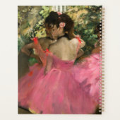 Edgar Degas - dansers in roze Planner (Achterkant)