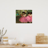 Edgar Degas - Dansers in roze Poster (Keuken)