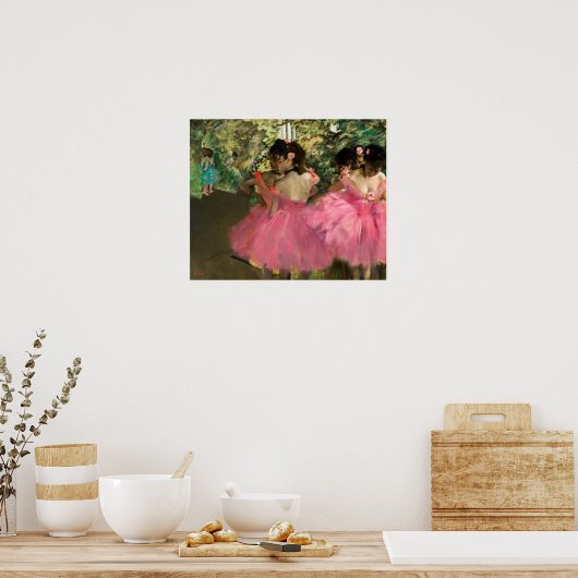 Edgar Degas - Dansers in roze Poster (Keuken)