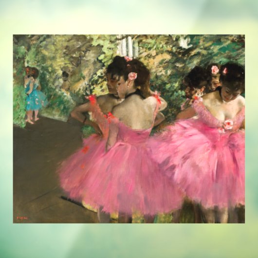 Edgar Degas - Dansers in roze Raamsticker (Vel 3)