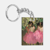Edgar Degas - dansers in roze Sleutelhanger (Voorkant Links)