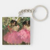 Edgar Degas - dansers in roze Sleutelhanger (Achterkant)