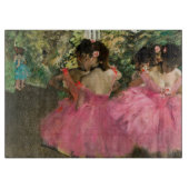 Edgar Degas - dansers in roze Snijplank (Voorkant)