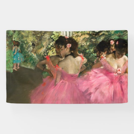 Edgar Degas - dansers in roze Spandoek (Horizontaal)