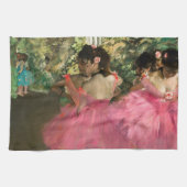 Edgar Degas - dansers in roze Theedoek (Horizontaal)