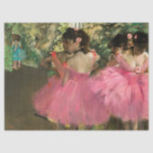 Edgar Degas - dansers in roze Tissuepapier (Voorkant)