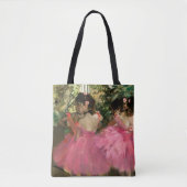Edgar Degas - dansers in roze Tote Bag (Voorkant)
