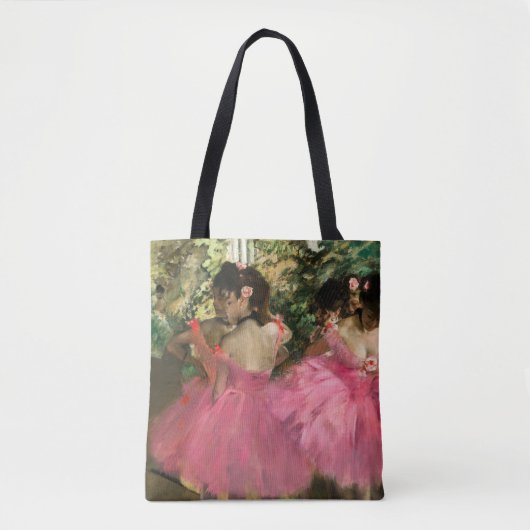 Edgar Degas - dansers in roze Tote Bag (Voorkant)