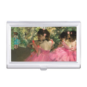 Edgar Degas - dansers in roze Visitekaarthouder