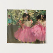 Edgar Degas - dansers in roze Wandkleed (Voorkant (horizontaal))