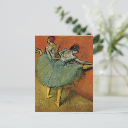 Edgar Degas | dansers op de balie Briefkaart (Staand voorkant)