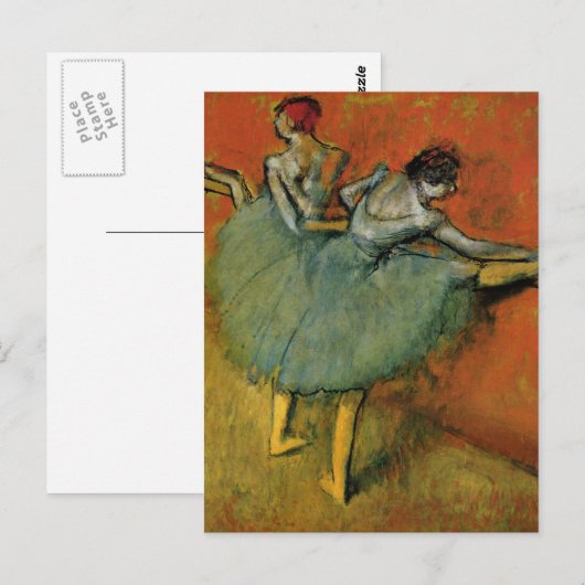 Edgar Degas | dansers op de balie Briefkaart (Voorkant / Achterkant)