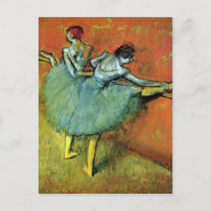 Edgar Degas - dansers op de bar Briefkaart
