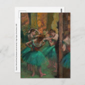 Edgar Degas - Dansers, Roze en Groen Briefkaart (Voorkant / Achterkant)