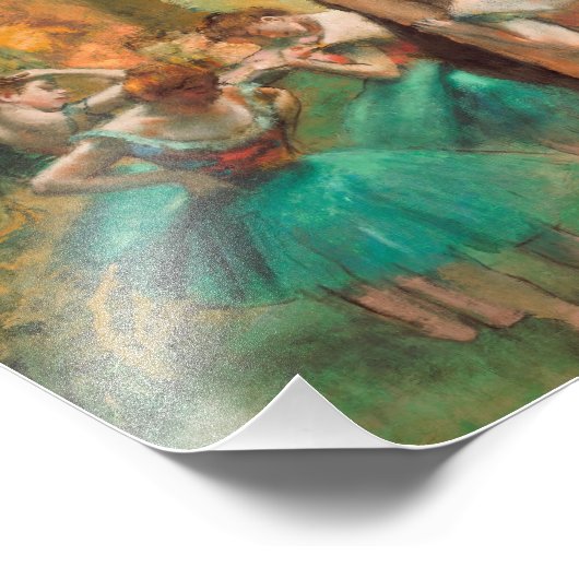 Edgar Degas - dansers, roze en groen Foto Afdruk (Hoek)