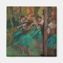 Edgar Degas - Dansers, Roze en Groen