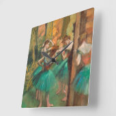 Edgar Degas - dansers, roze en groen Vierkante Klok (Hoek)