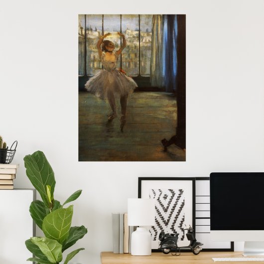 Edgar Degas Danseuse posant chez un photographe Poster (Thuiskantoor)