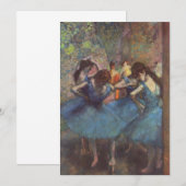 Edgar Degas - Danseuses bleues Kaart (Voorkant / Achterkant)