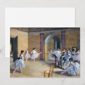 Edgar Degas - Dansfoyer, Opera rue Le Peletier Bedankkaart (Voorkant / Achterkant)