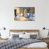 Edgar Degas - Dansfoyer, Opera rue Le Peletier Canvas Afdruk (Insitu (Slaapkamer))