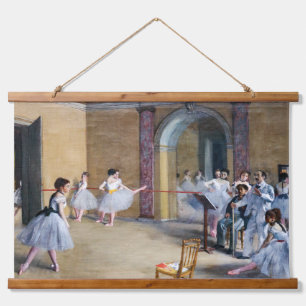 Edgar Degas - Dansfoyer, Opera rue Le Peletier Hangend Wandkleed