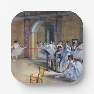 Edgar Degas - Dansfoyer, Opera rue Le Peletier Papieren Bordje