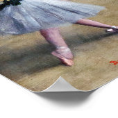 Edgar Degas - Dansfoyer, Opera rue Le Peletier Poster (Hoek)