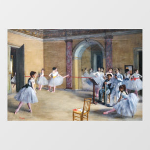 Edgar Degas - Dansfoyer, Opera rue Le Peletier  Raamsticker