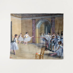 Edgar Degas - Dansfoyer, Opera rue Le Peletier Wandkleed