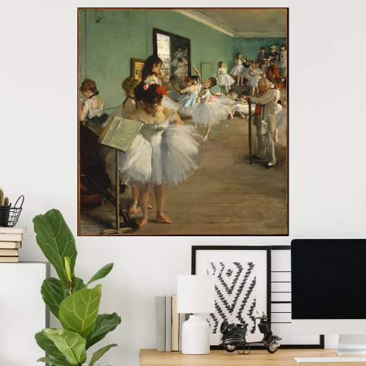 EDGAR DEGAS - dansklasse 1874 Poster (Thuiskantoor)