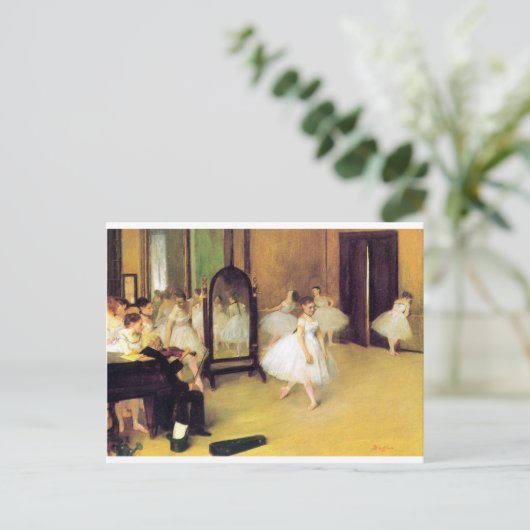 Edgar Degas - dansklasse Briefkaart (Staand voorkant)