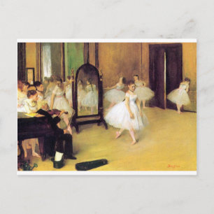 Edgar Degas - dansklasse Briefkaart