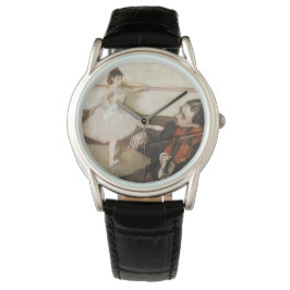Edgar Degas dansles.  impressionisme Horloge