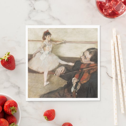 Edgar Degas dansles.  impressionist Servet (Insitu)