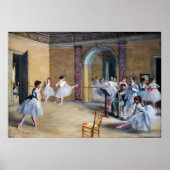 Edgar Degas - Danszaal, Opera rue Le Peletier Poster (Voorkant)