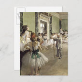 Edgar Degas | De balletklasse | Nieuw adres Aankondigingskaart (Voorkant / Achterkant)