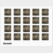 Edgar Degas | De balletscène, de opera van Meyerbe Vierkante Sticker (Vel)