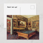 Edgar Degas, De biljartkamer Briefkaart (Voorkant / Achterkant)