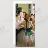 Edgar Degas de Dance Class Kaart (Voorkant / Achterkant)
