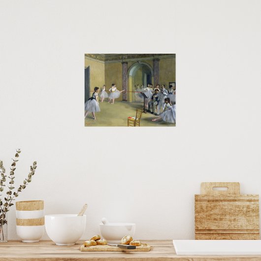 Edgar Degas | De Dance Foyer bij de Opera Poster (Keuken)