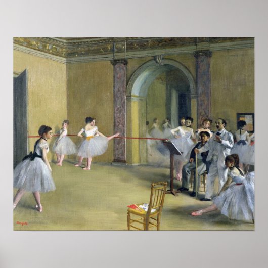 Edgar Degas | De Dance Foyer bij de Opera Poster (Voorkant)