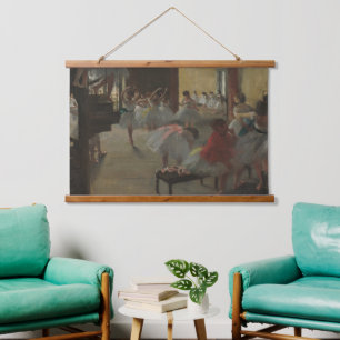 Edgar Degas de Dans Class Ballet Art Wood Wall Hangend Wandkleed